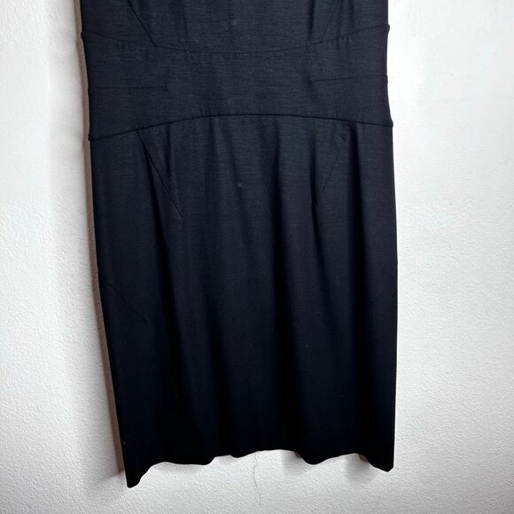 Diane Von Furstenberg DVF Black Sleeveless Ponte A Line Dress Size 10 Closet Sta - Picture 3 of 10